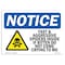 Signmission OSHA Sign, 7" H, Rigid Plastic, Fast And Aggressive Spiders Inside Sign With Symbol, Landscape OS-NS-P-710-L-12485 - alternate 1